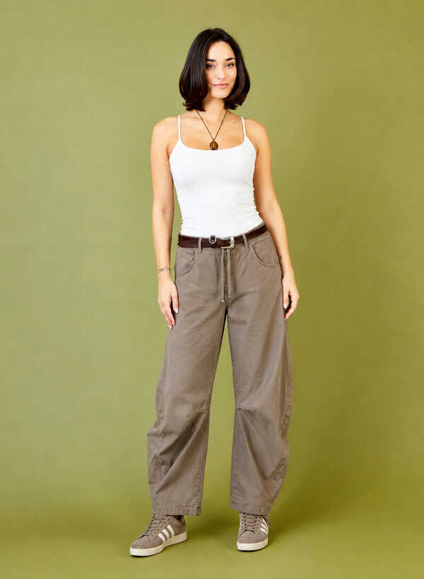 SUZY D BARCELONA BARREL LEG TROUSERS