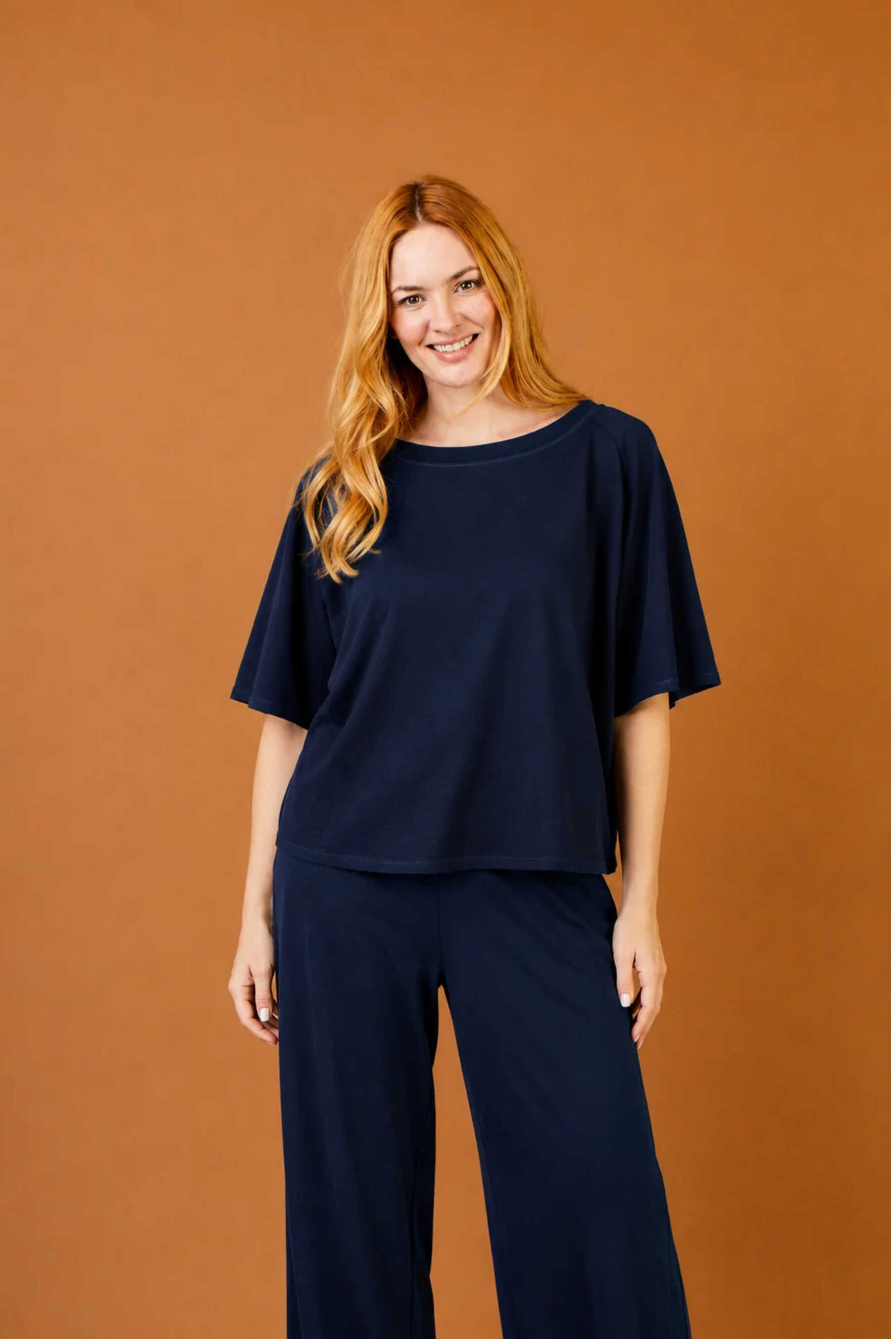 SUZY D JARED OVERSIZED SHORT SLEEVE TOP