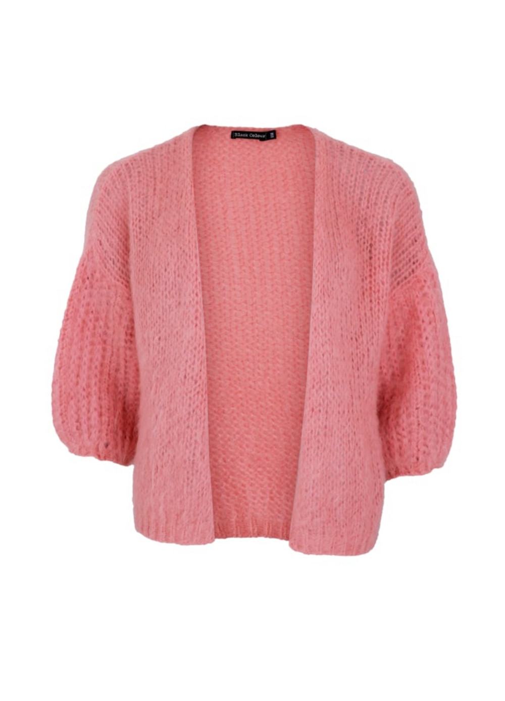 BLACK COLOUR CASEY PUFF SLEEVE CARDIGAN Shop Fifi & Binx Boutique