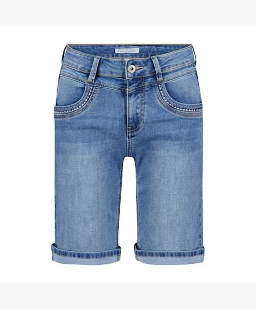 RED BUTTON SIENNA EMBROIDERED DENIM SHORTS Shop Fifi Binx Boutique