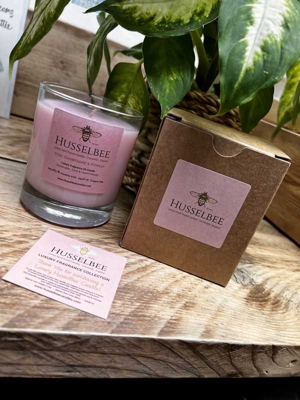 PINK CHAMPAGNE AND POMELO HAND POURED CANDLES