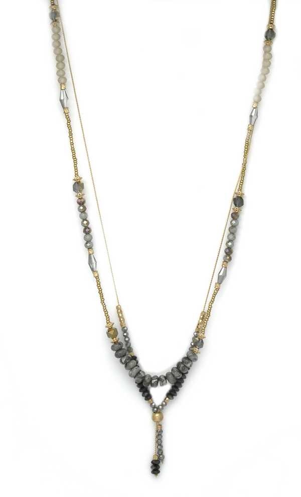 LONG DOUBLE LAYER NECKLACE