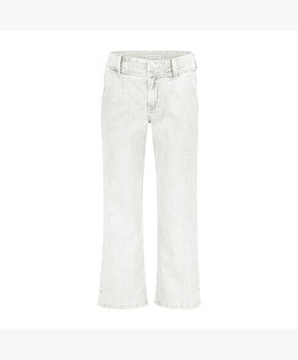 RED BUTTON CONNY OFF WHITE HIGH RISE JEANS